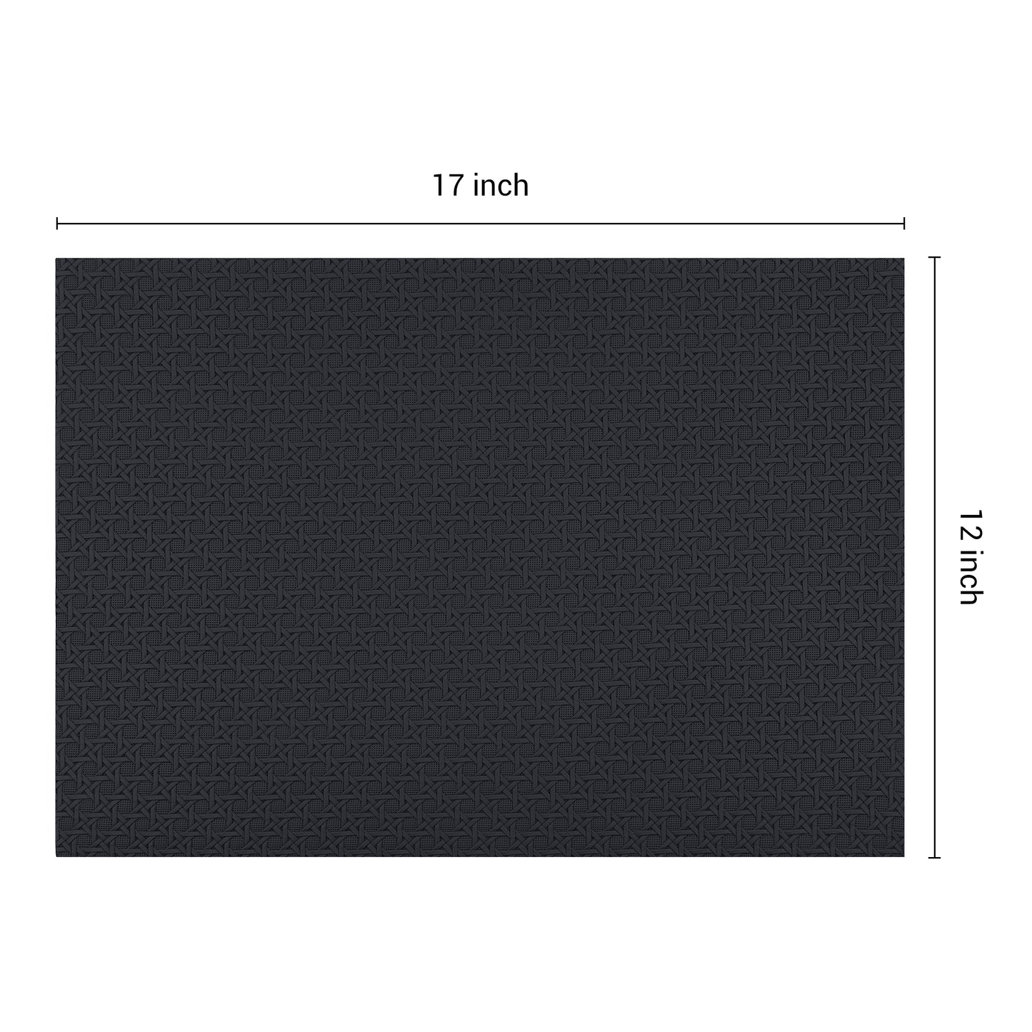 Placemats Set of 6 Woven for Dining Table Decor Indoor Outdoor Washable 17*12in
