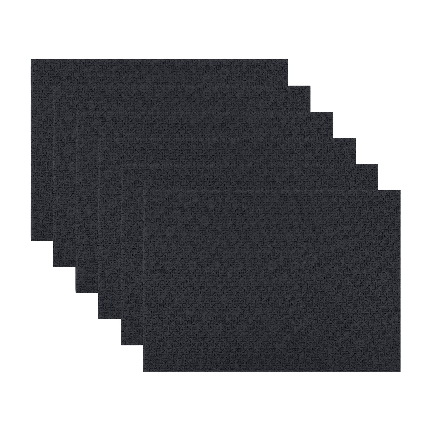 Placemats Set of 6 Woven for Dining Table Decor Indoor Outdoor Washable 17*12in
