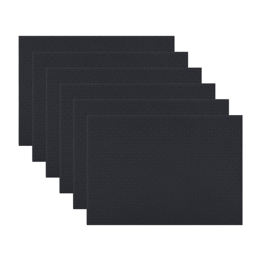 Placemats Set of 6 Woven for Dining Table Decor Indoor Outdoor Washable 17*12in