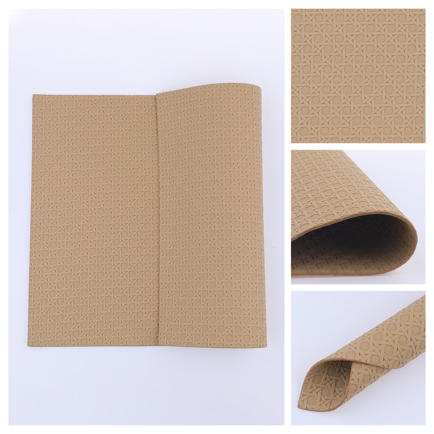 Placemats Set of 6 Woven for Dining Table Decor Indoor Outdoor Washable 17*12in