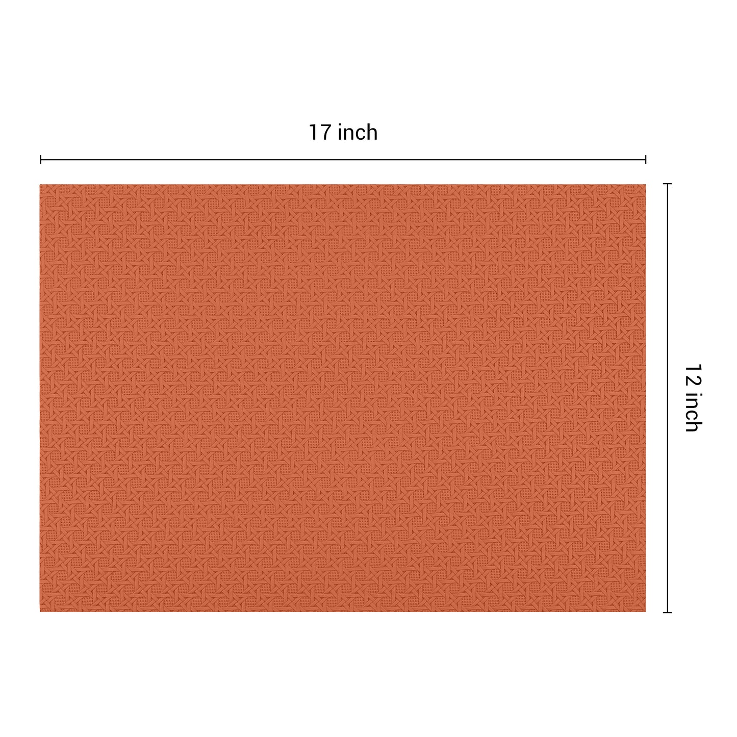 Placemats Set of 6 Woven for Dining Table Decor Indoor Outdoor Washable 17*12in