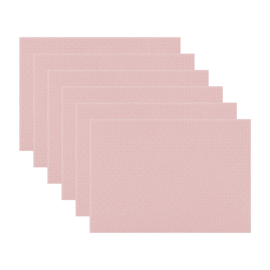 Placemats Set of 6 Woven for Dining Table Decor Indoor Outdoor Washable 17*12in