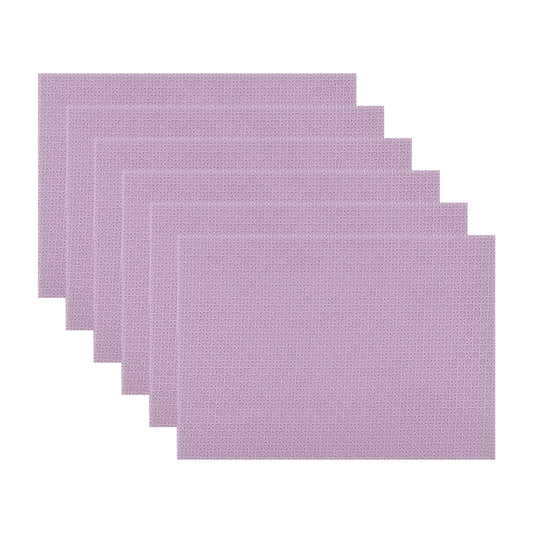 Placemats Set of 6 Woven for Dining Table Decor Indoor Outdoor Washable 17*12in