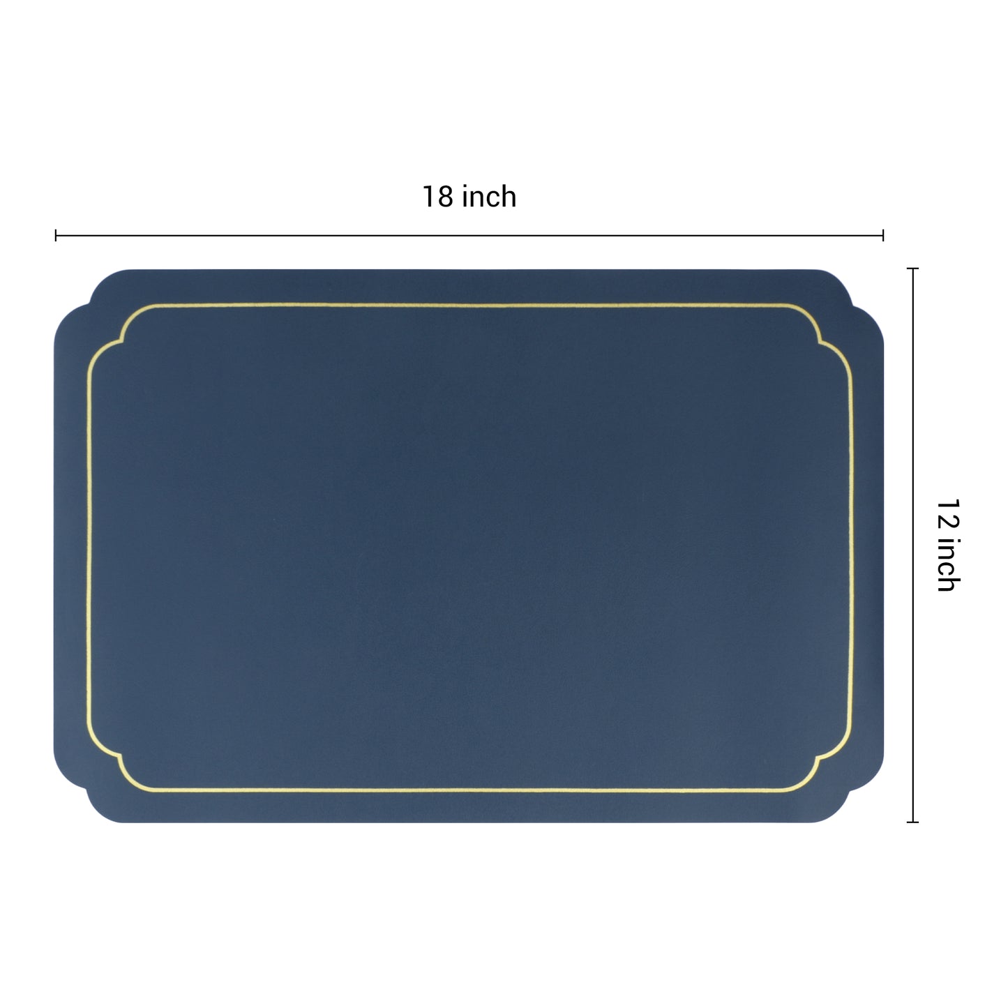 Placemats Set of 6 Leather for Kitchen Dining Table Decor Washable Heat Resistant 18*12in