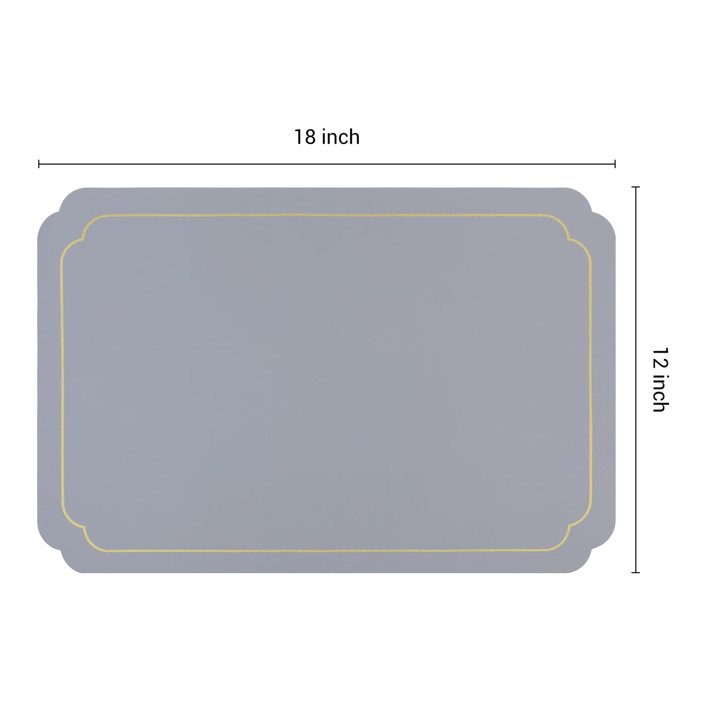 Placemats Set of 6 Leather for Kitchen Dining Table Decor Washable Heat Resistant 18*12in