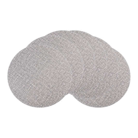 Placemats Set of 6 PU for Kitchen Dining Table Decor Wipeable 15*15in