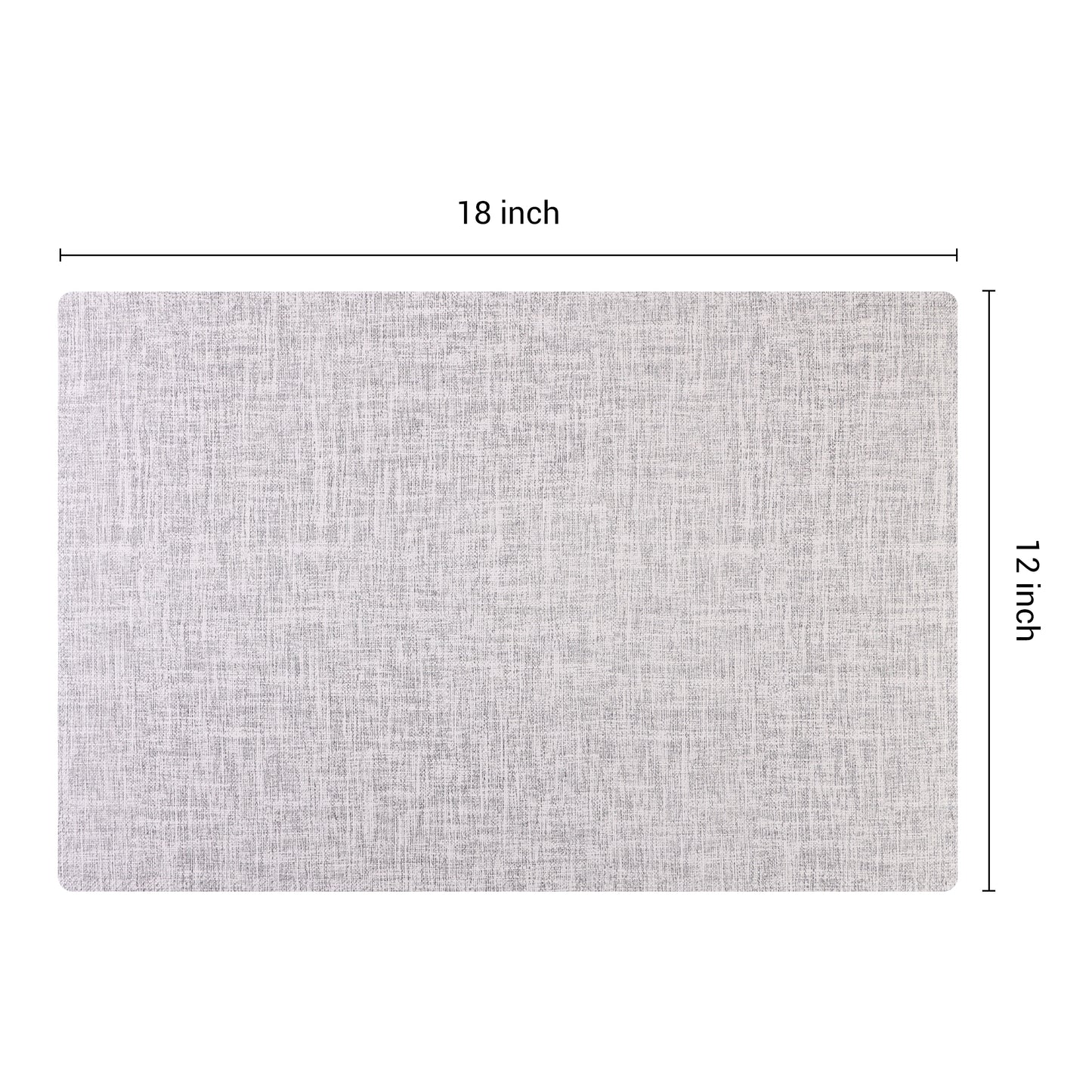 Juego de 6 manteles individuales de PU para decoración de mesa de cocina y comedor, lavables y resistentes al calor, 45,7 x 30,5 cm