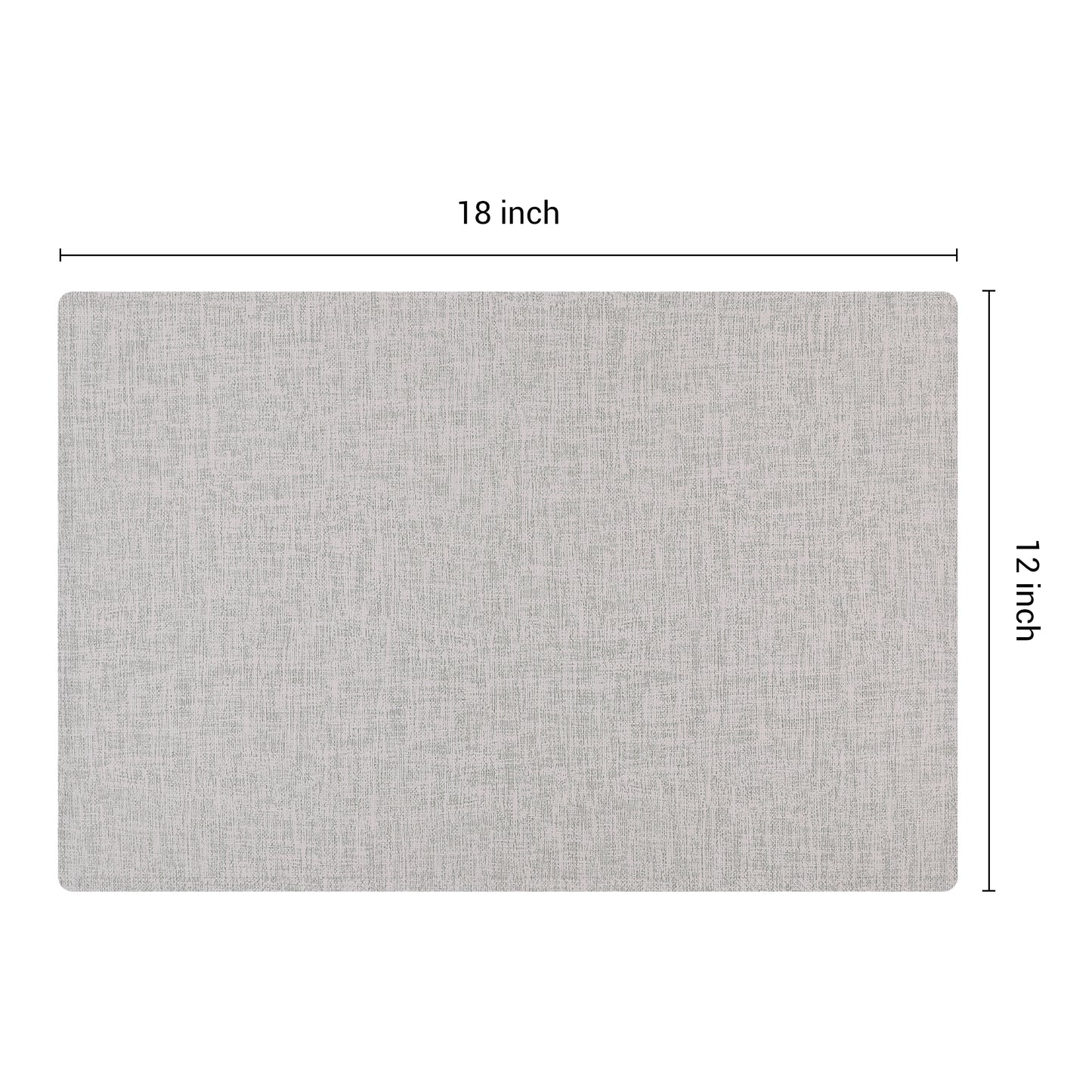 Placemats Set of 6 PU for Kitchen Dining Table Decor Washable Heat Resistant 18*12in