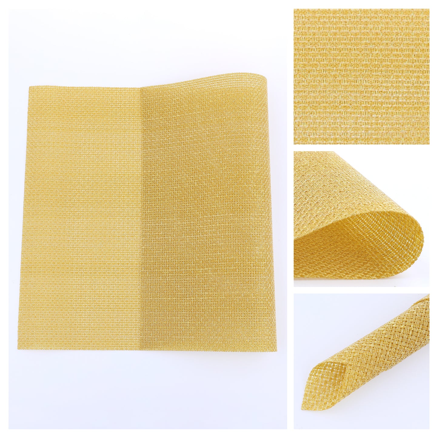 Placemats Set of 6 PVC for Dining Table Decor Indoor Outdoor Washable 18*12in