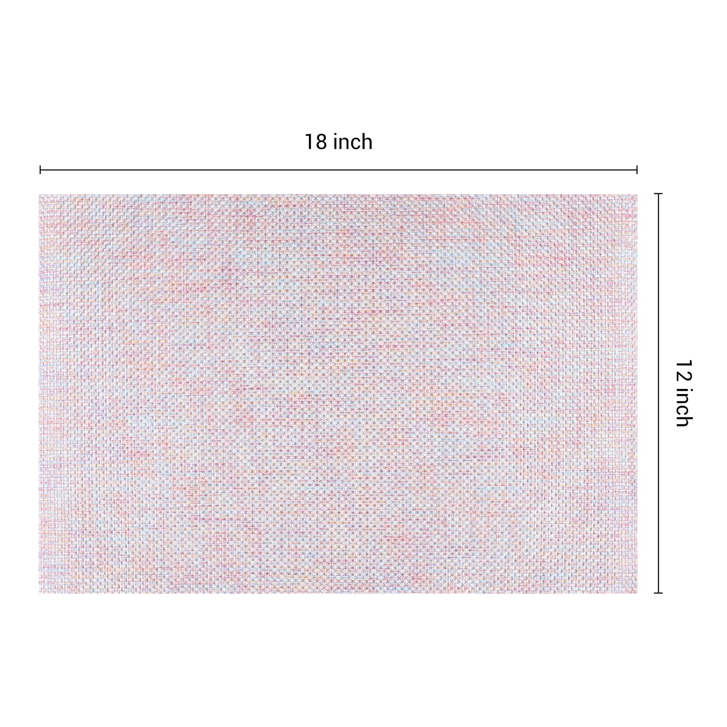 Placemats Set of 6 PVC for Dining Table Decor Indoor Outdoor Washable 18*12in