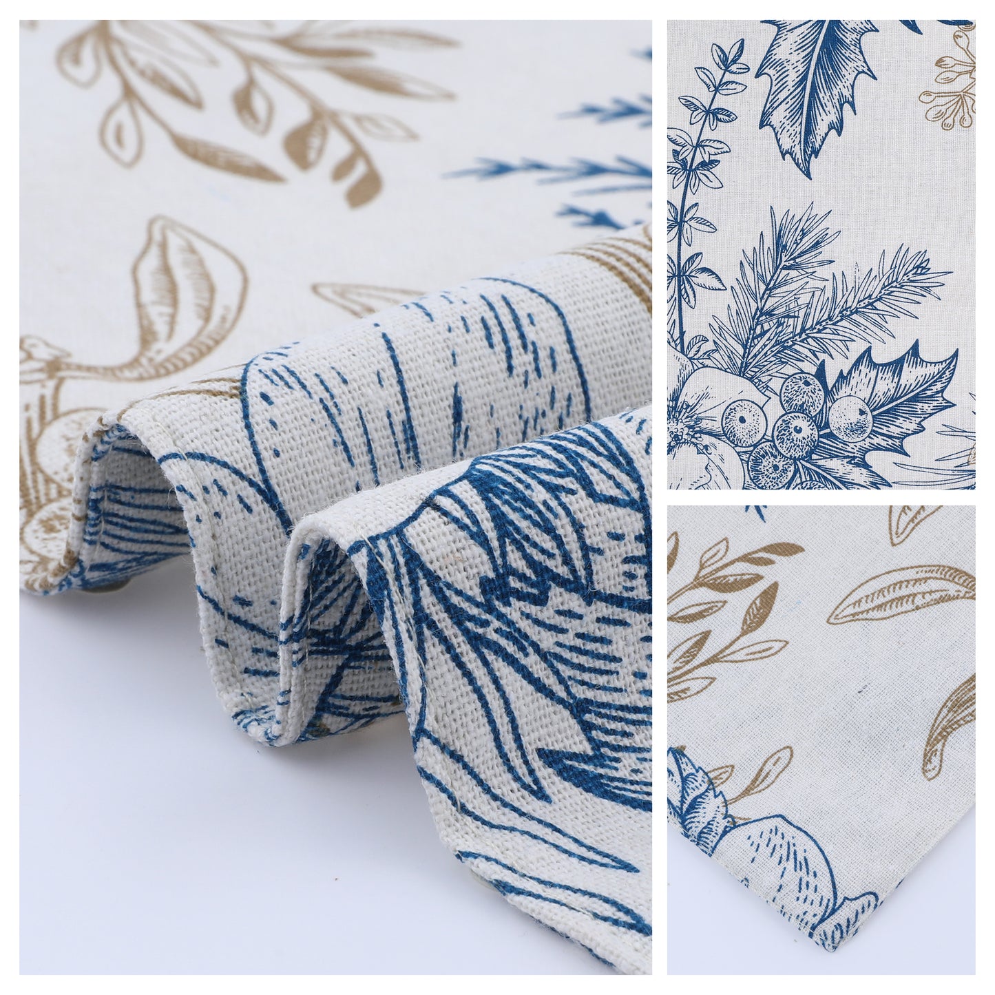 Farmhouse Set of 4 Polyester Placemats for Dining Table Decor Washable 18*13in