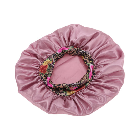1 Pc Women Durable Shower Cap for Bathroom Hotel Rose Gold Tone