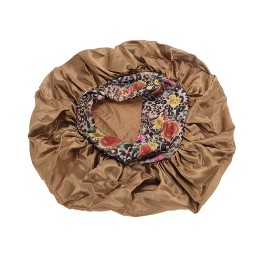 1 Pc Women Durable Shower Cap for Bathroom Hotel Champagne