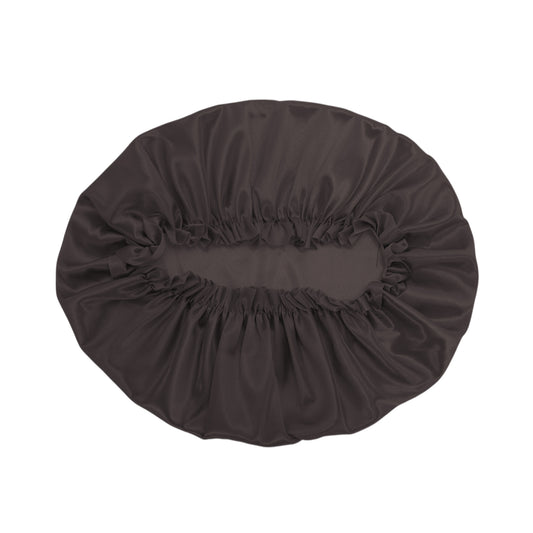 2 Pcs Women Durable Stretcht Shower Cap for Hotel Travel Coffee Color