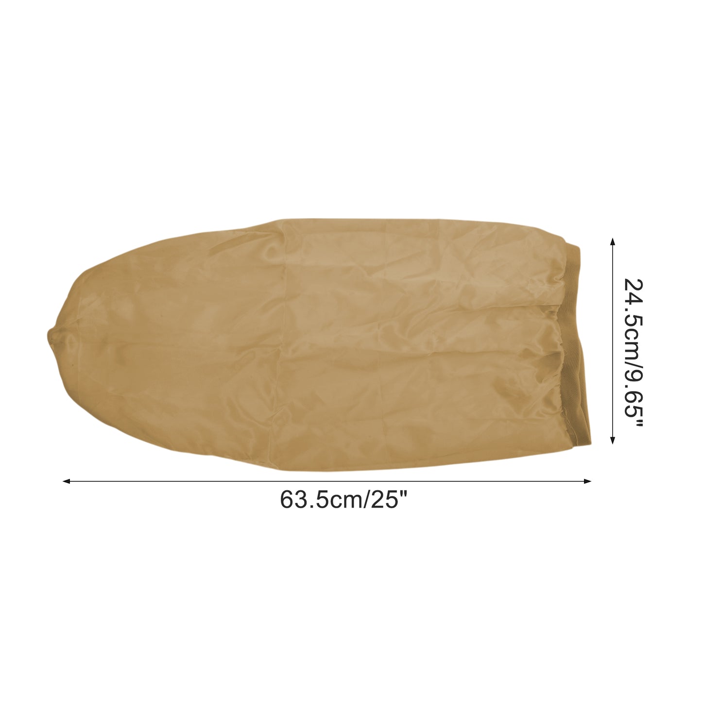 1 Pc Women Adjustable Double Layer Shower Cap for Business Travel Gold Tone
