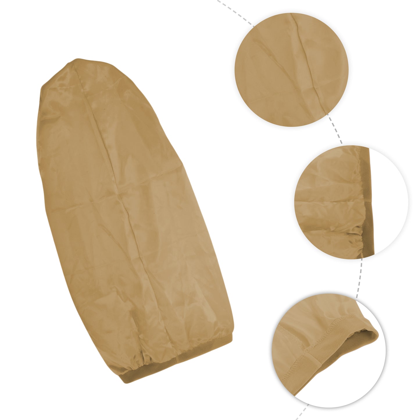 1 Pc Women Adjustable Double Layer Shower Cap for Business Travel Gold Tone