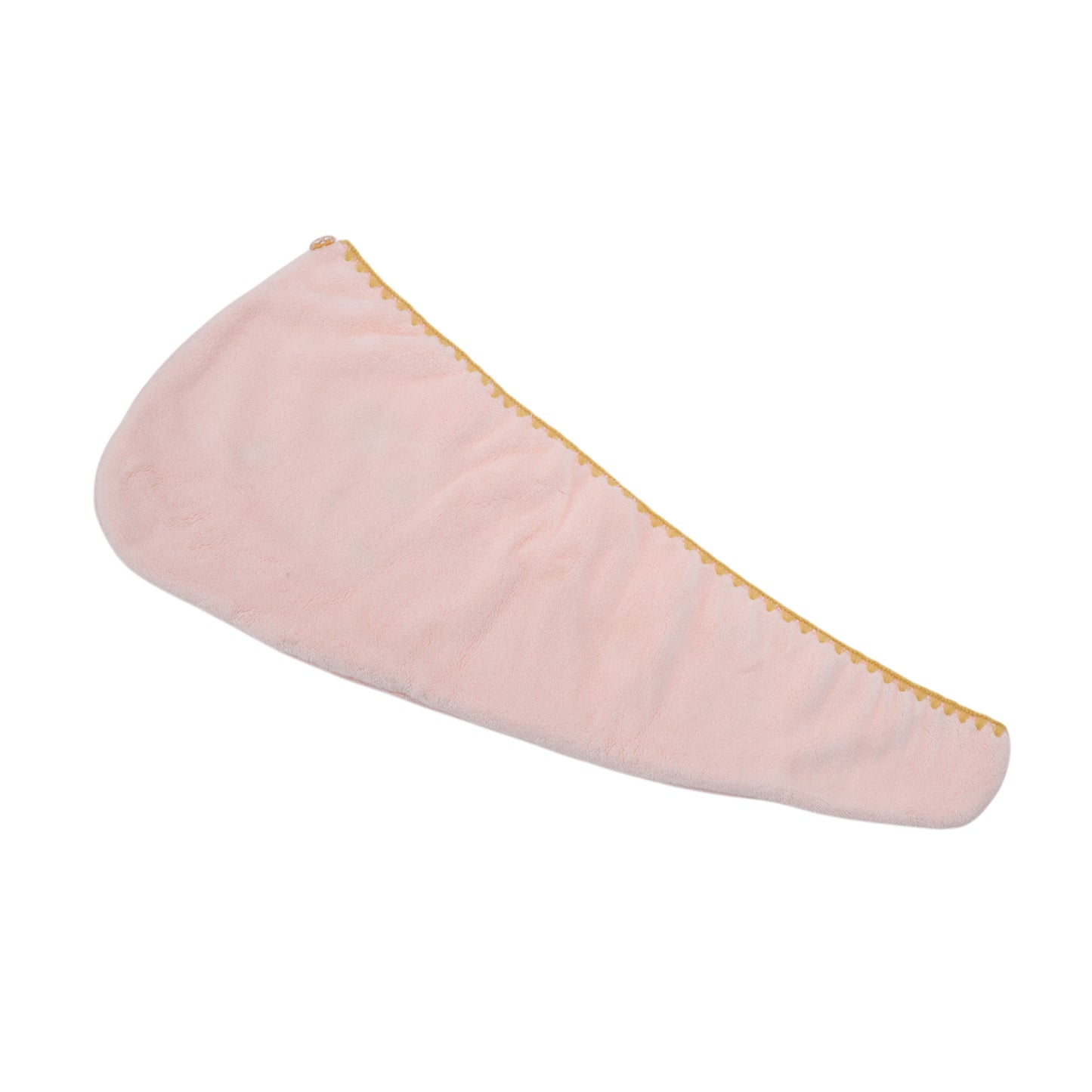 1 Pc Women Soft Embroidery Hair Drying Towel for Bathroom Pink