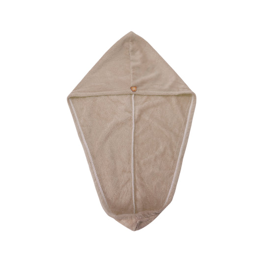 1 Pc Women Single Layer Head Towel Hair Towel Cap for Travel Brown