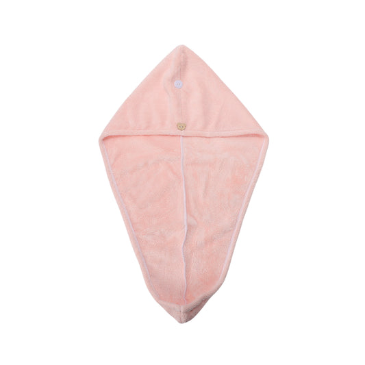 1 Pc Women Single Thick Layer Head Towel Cap Hair Drying Towel Pink