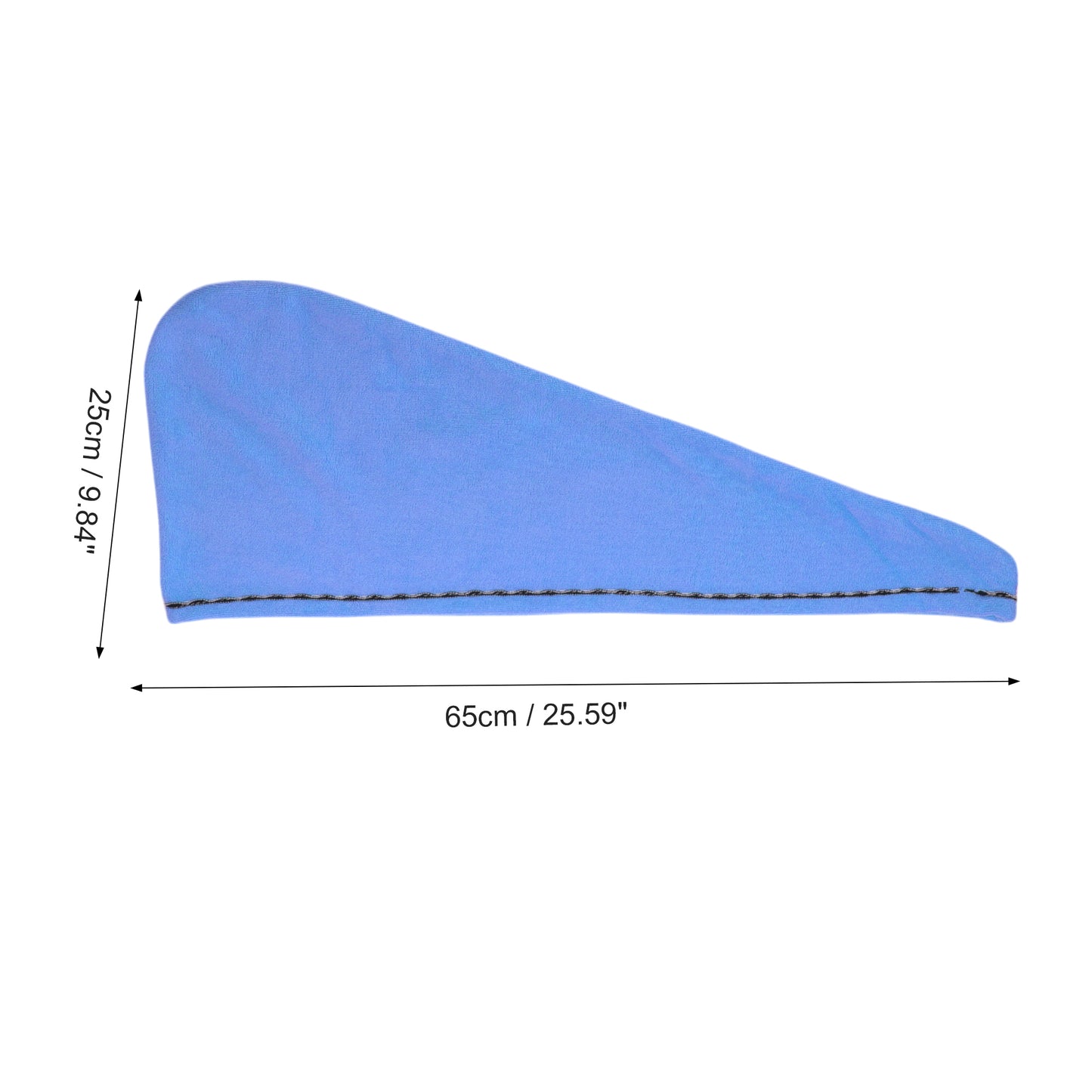 1 Pc Women Single Thick Layer Head Towel Cap Hair Drying Towel Cap Blue
