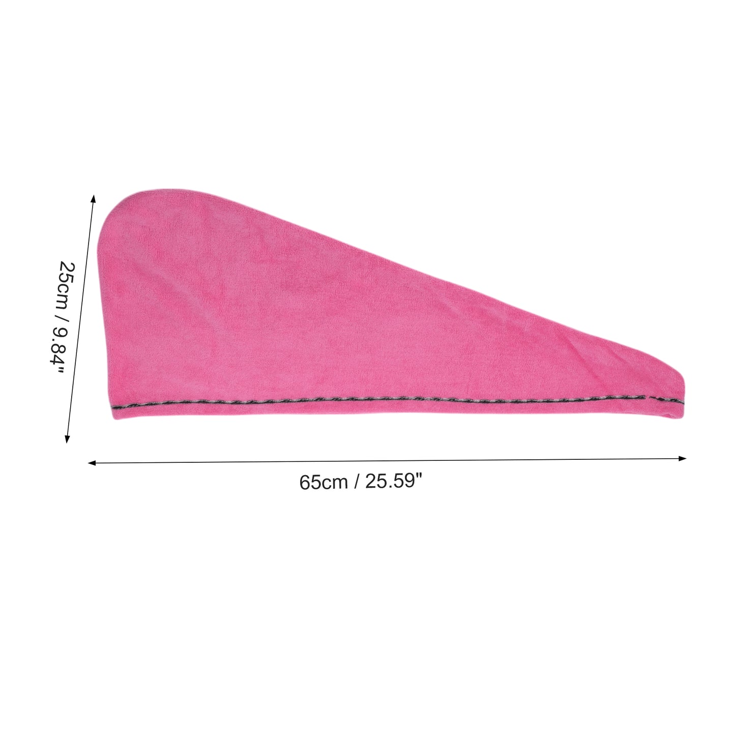1 Pc Women Single Thick Layer Head Towel Cap Hair Drying Towel Cap Pink