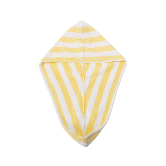 1 Pc Women Single Thick Layer Head Towel Cap Hair Drying Towel for Travel Yellow