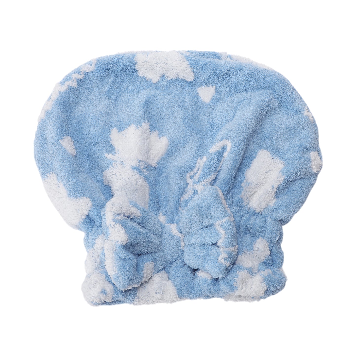 1 Pc Single Thick Butterfly Layer Head Towel Cap Hair Drying Towel Blue