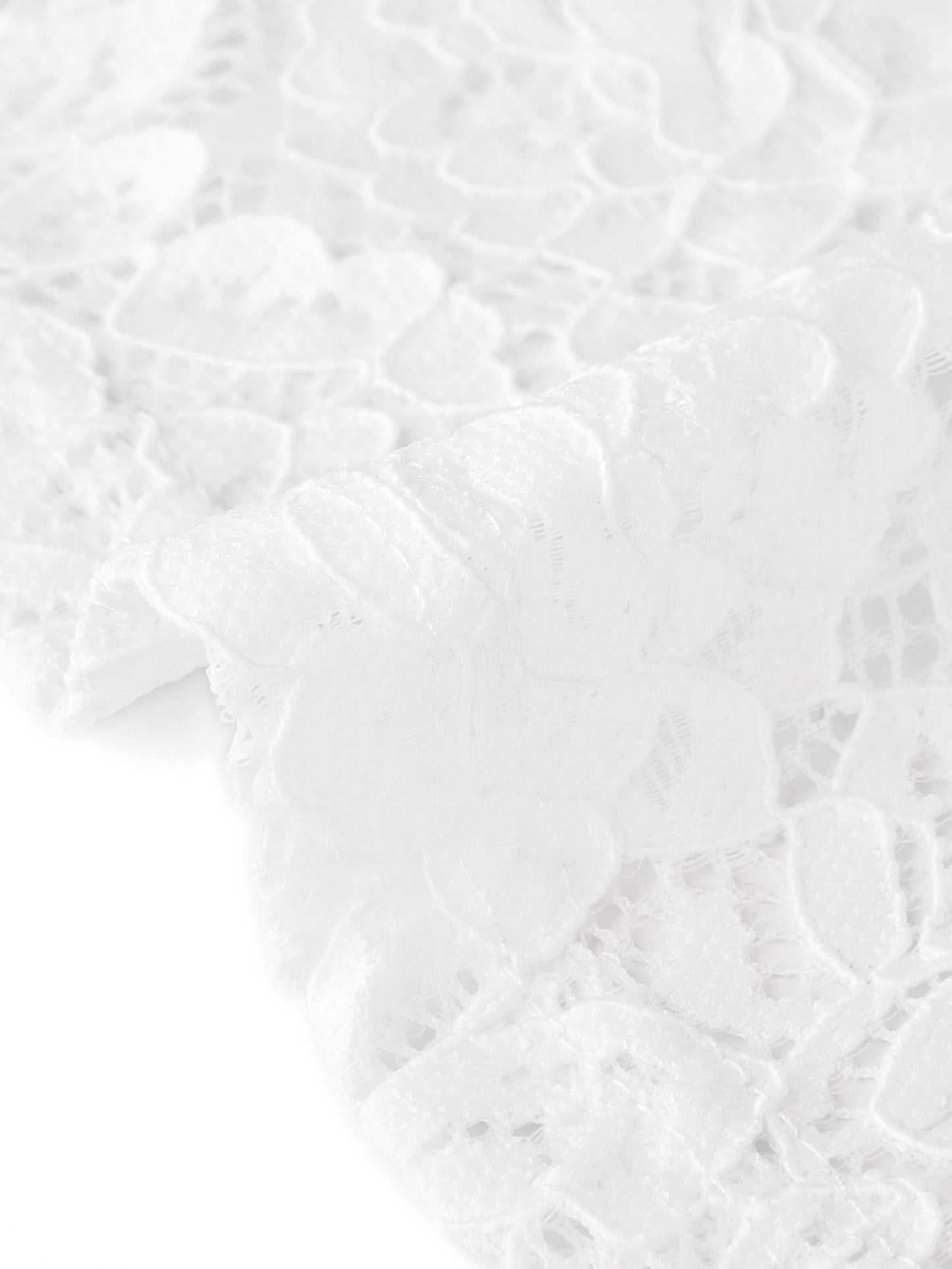 Women 3/4 Sleeve Sheer Floral Lace Cardigan Top Elegant Lace Bolero Shrug