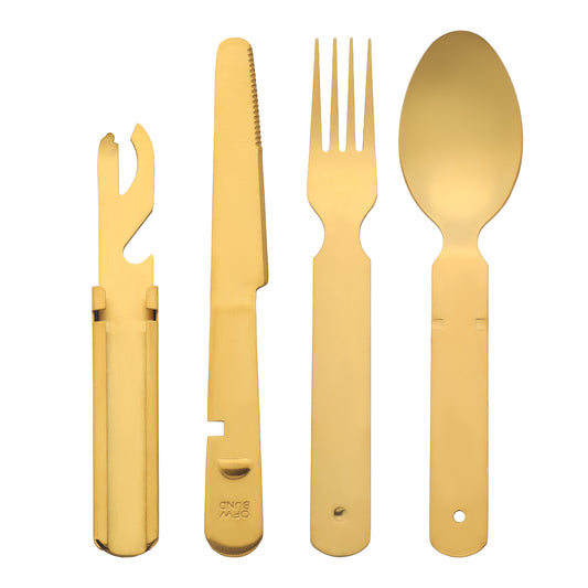 4 Pieces Stainless Steel Flatware with Spoons and Forks Set, Cutlery Set