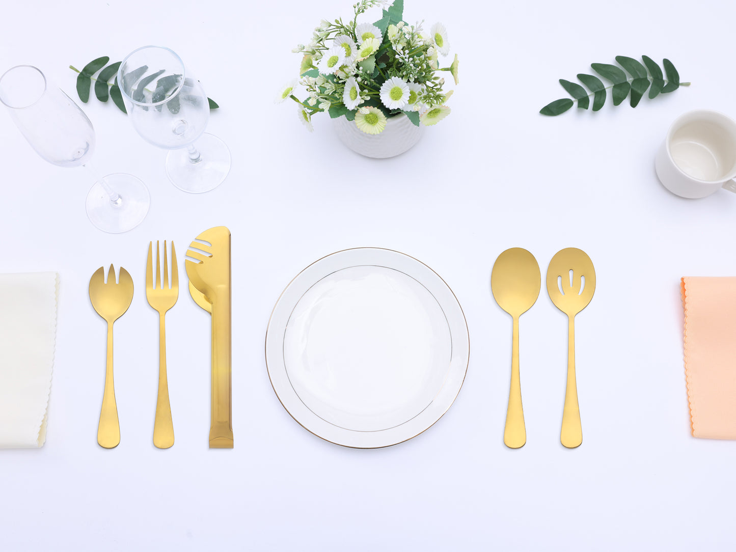 10 Pieces Silverware Set, Stainless Steel Flatware Cutlery Set with Spoons and Forks Set