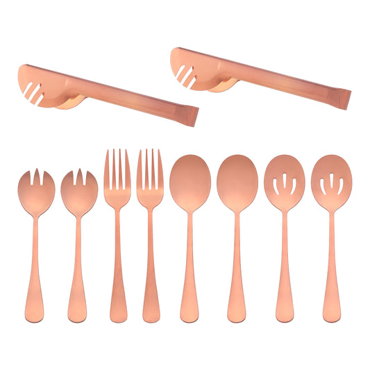 10 Pieces Silverware Set, Stainless Steel Flatware Cutlery Set with Spoons and Forks Set