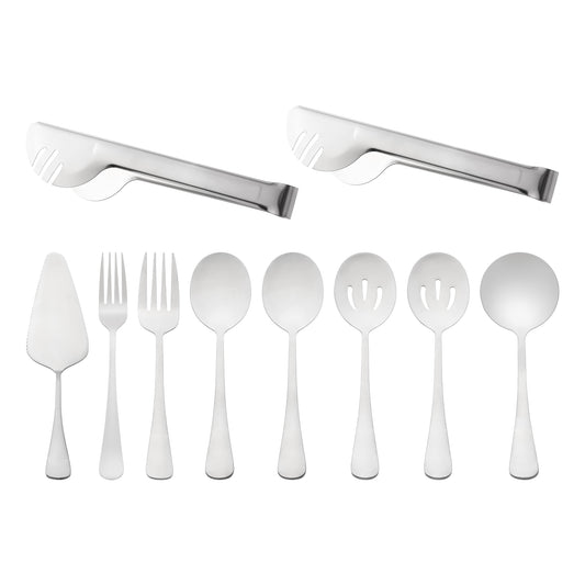 10 Pieces Silverware Set, Stainless Steel Flatware with Spoons, Mirror Polished Cutlery Set