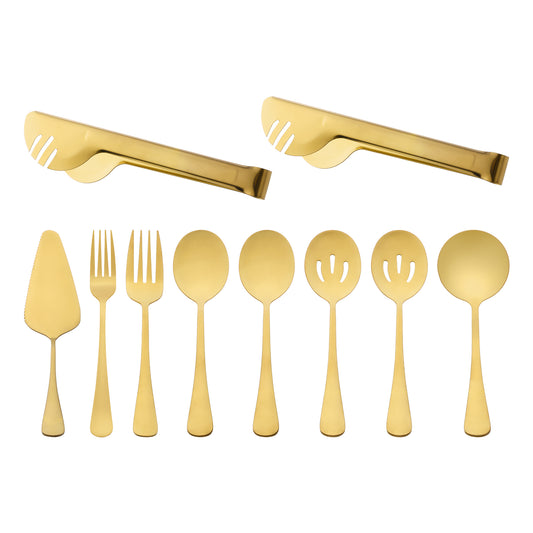 10 Pieces Silverware Set, Stainless Steel Flatware with Spoons, Mirror Polished Cutlery Set