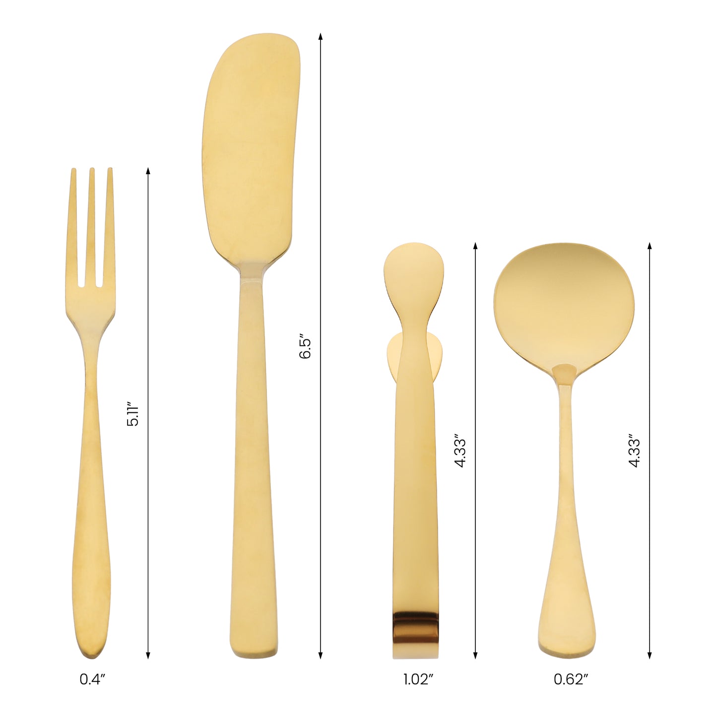 16 Pieces Silverware Set, Stainless Steel Flatware with Spoons and Forks Set