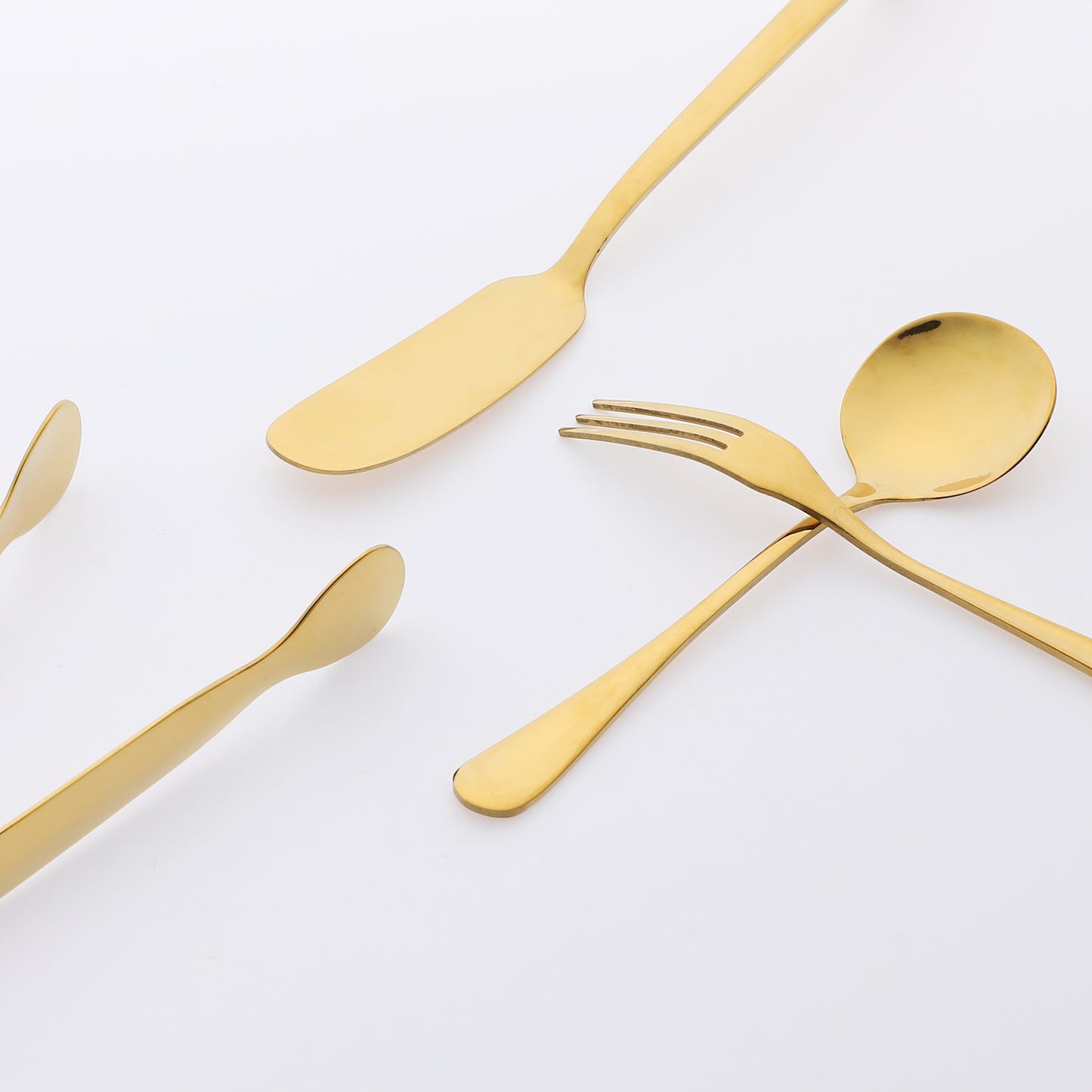 16 Pieces Silverware Set, Stainless Steel Flatware with Spoons and Forks Set