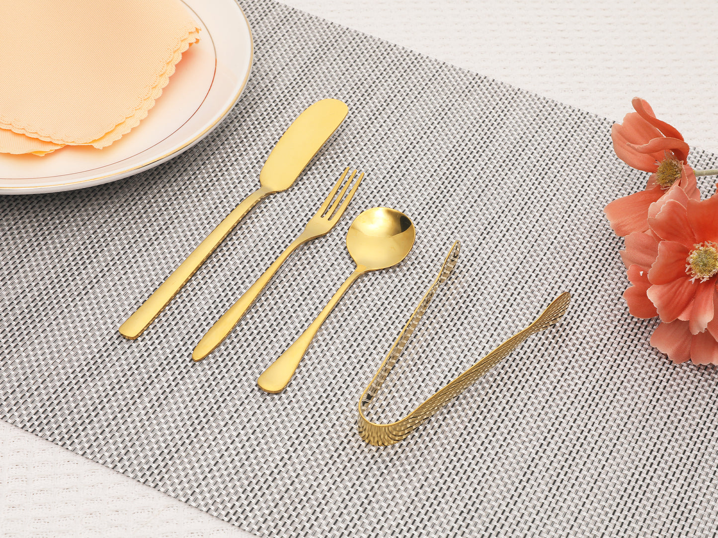 16 Pieces Silverware Set, Stainless Steel Flatware with Spoons and Forks Set