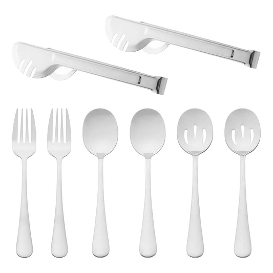 8 Pieces Silverware Set, Stainless Steel Flatware with Spoons and Fork Set