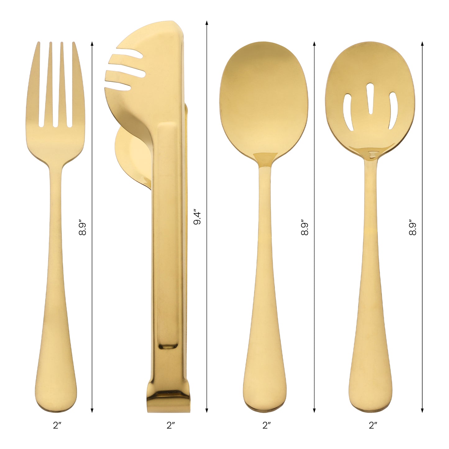 8 Pieces Silverware Set, Stainless Steel Flatware with Spoons and Fork Set
