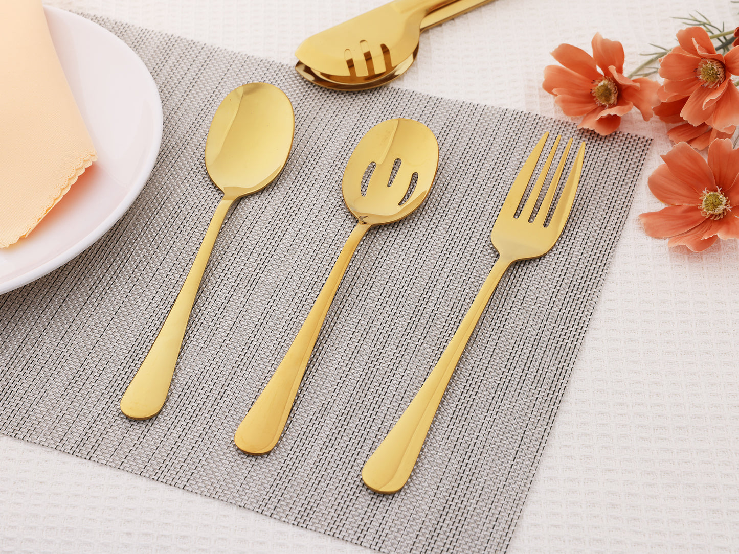 8 Pieces Silverware Set, Stainless Steel Flatware with Spoons and Fork Set