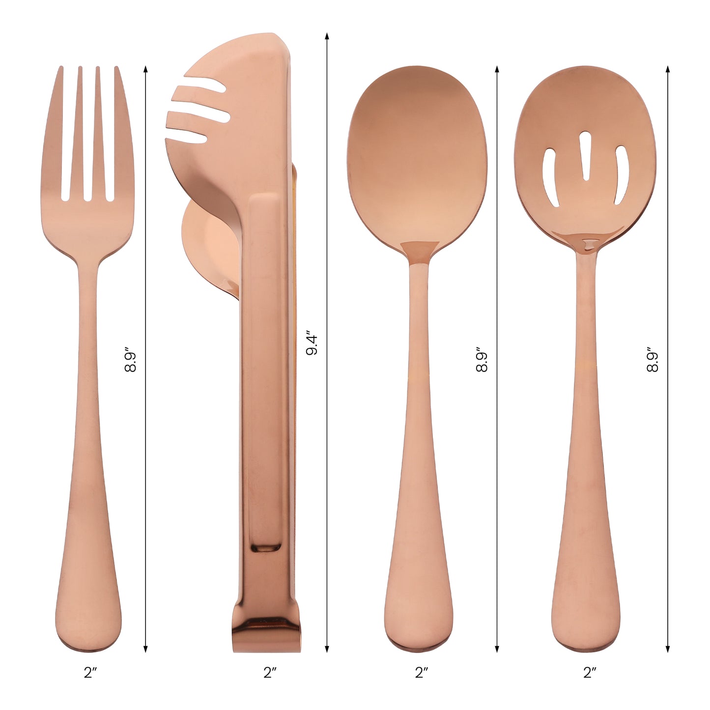 8 Pieces Silverware Set, Stainless Steel Flatware with Spoons and Fork Set
