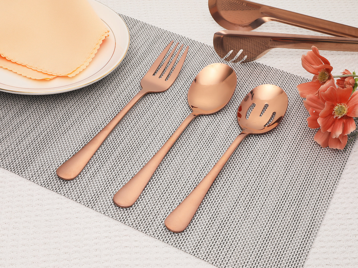 8 Pieces Silverware Set, Stainless Steel Flatware with Spoons and Fork Set
