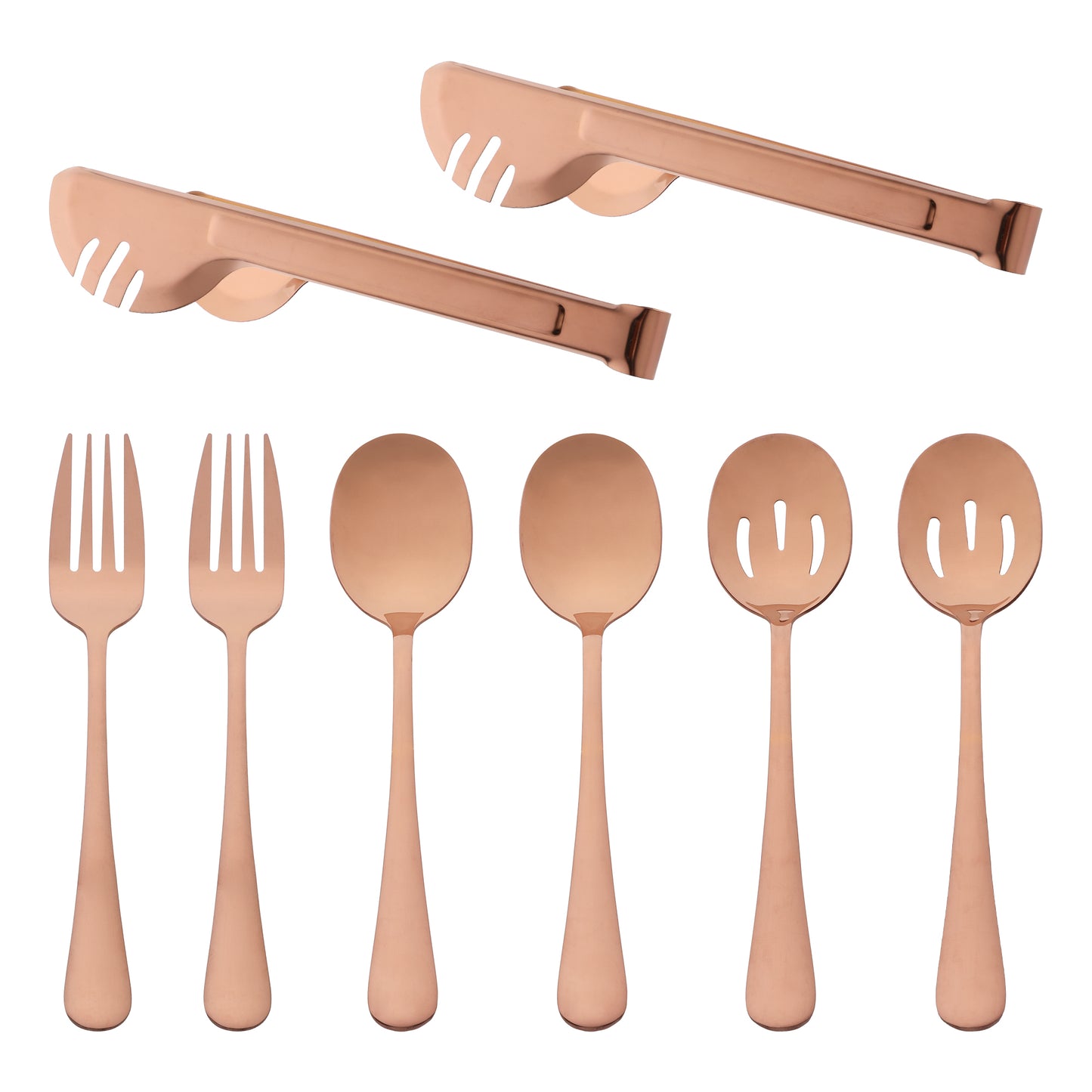 8 Pieces Silverware Set, Stainless Steel Flatware with Spoons and Fork Set