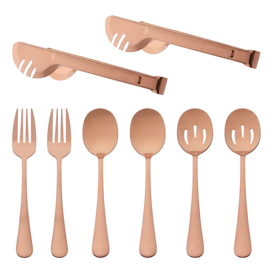 8 Pieces Silverware Set, Stainless Steel Flatware with Spoons and Fork Set