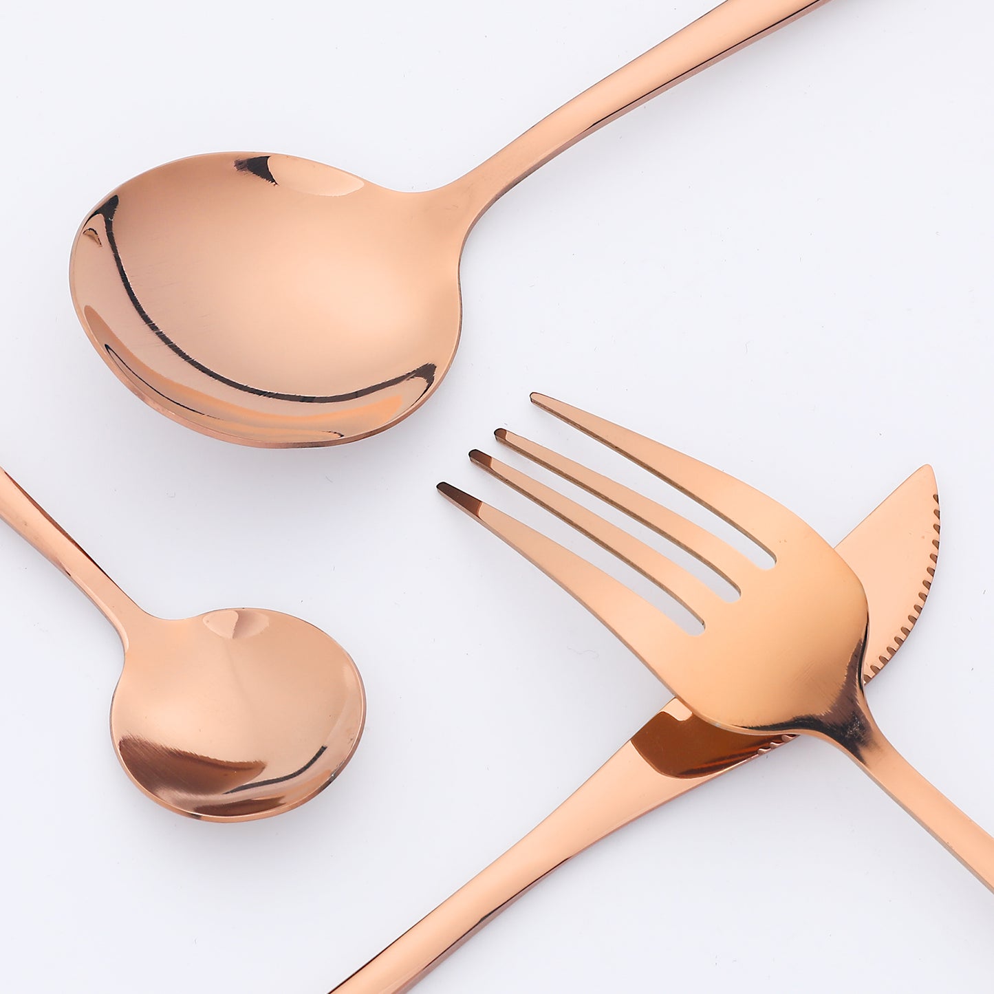 16 Pieces Silverware Set, Stainless Steel Flatware, Mirror Polished Cutlery Set