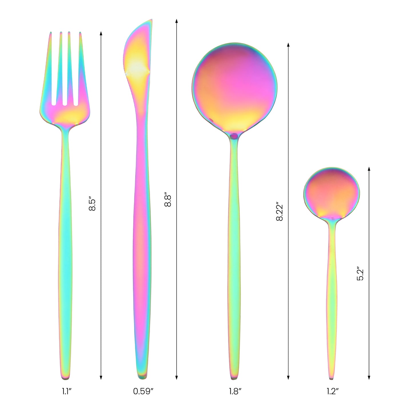 16 Pieces Silverware Set, Stainless Steel Flatware, Mirror Polished Cutlery Set