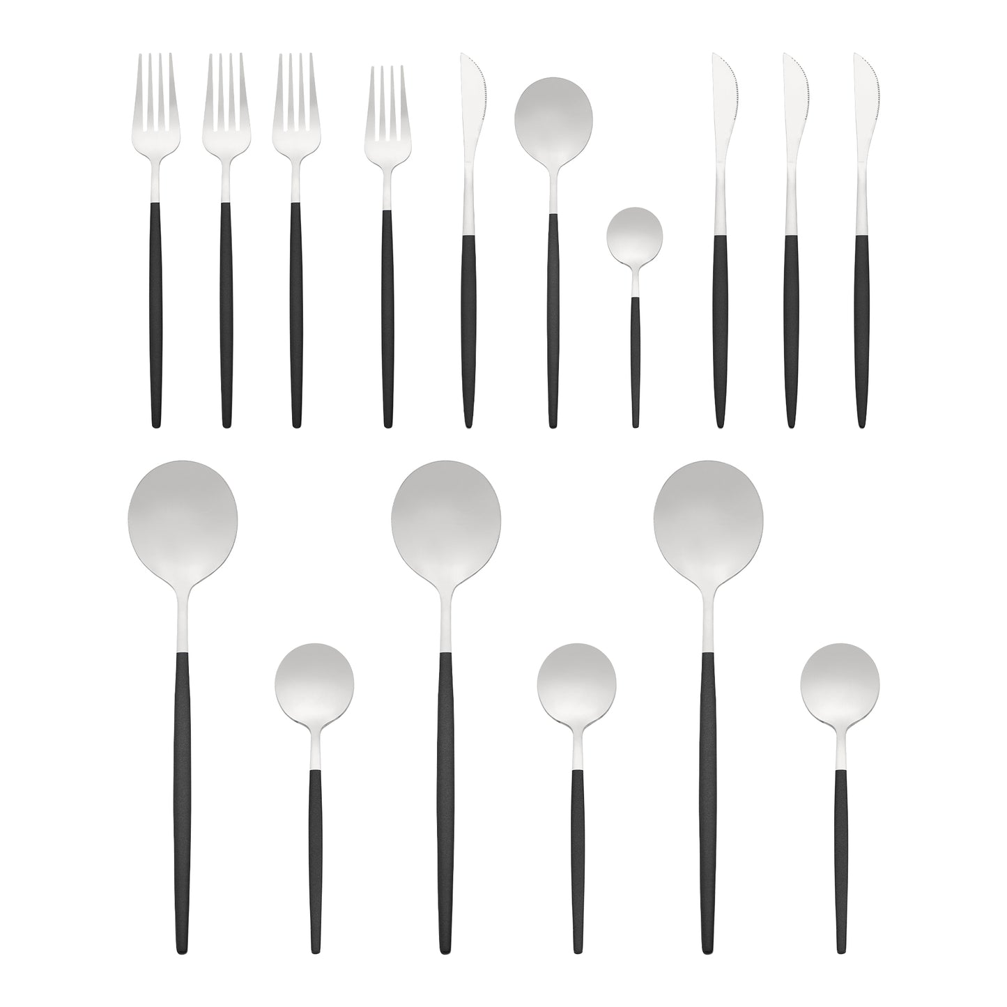 16 Pieces Silverware Set, Stainless Steel Flatware Set, Mirror Polished Cutlery Set