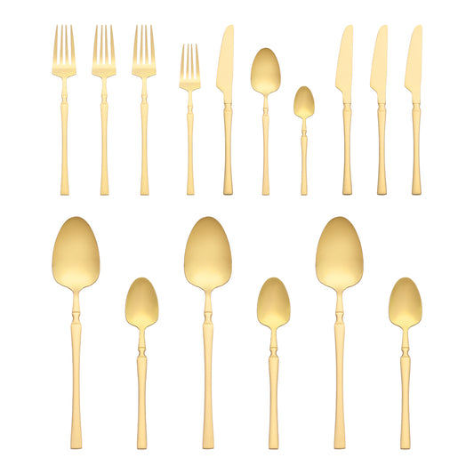 16 Pieces Silverware Set, Stainless Steel Flatware Set for 4, Mirror Polished Cutlery Set