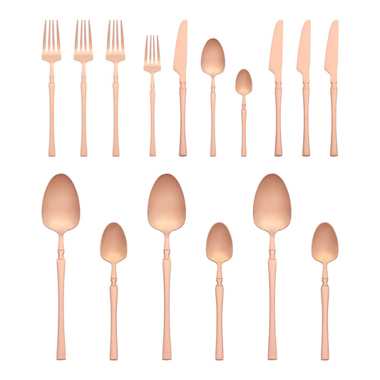 16 Pieces Silverware Set, Stainless Steel Flatware Set for 4, Mirror Polished Cutlery Set