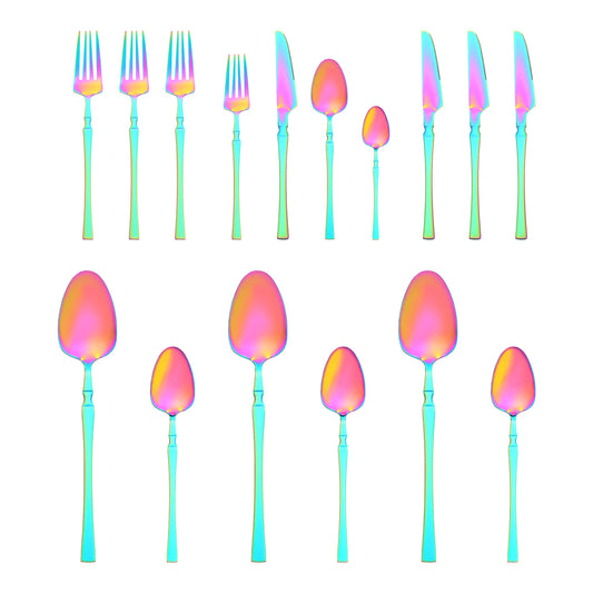 16 Pieces Silverware Set, Stainless Steel Flatware Set for 4, Mirror Polished Cutlery Set