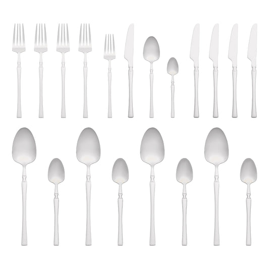 20 Pieces Silverware Set, Stainless Steel Flatware, Mirror Polished Cutlery Set